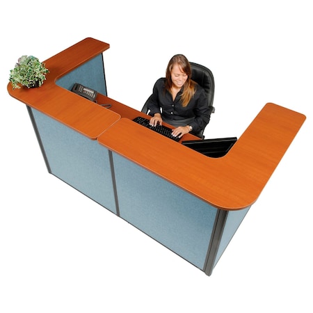 Interion By Global Industrial 44 in D X 44 in H, 88 in W X Blue 249008CB